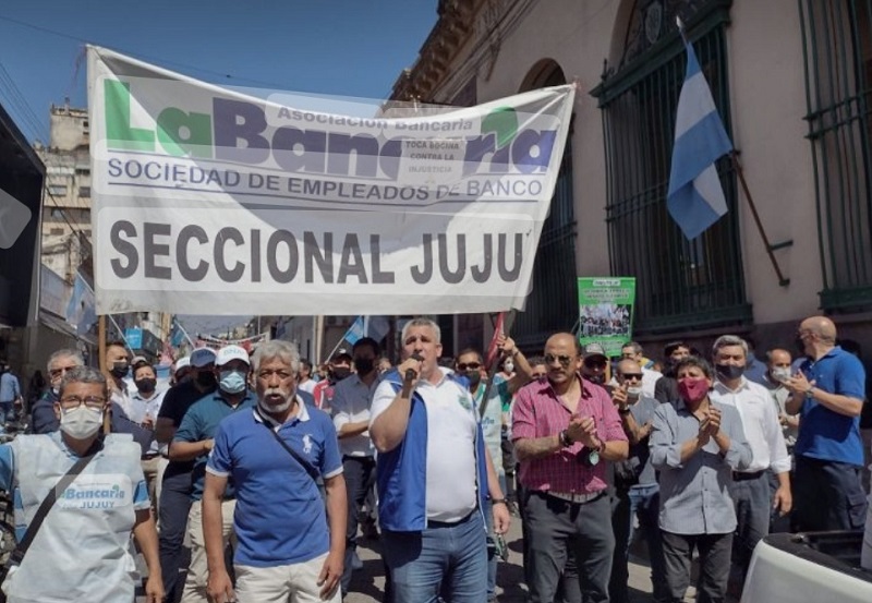 La Bancaria Jujuy ratificó el paro del jueves 23 Será sin atención al